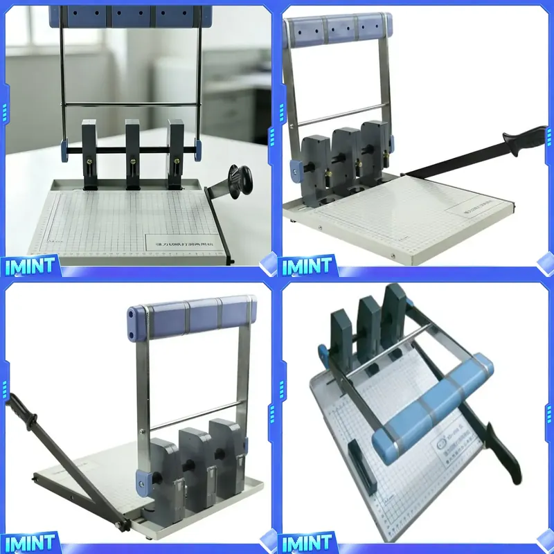 Paper Punch 3 Hole - WD-XD-250 Ручной дырокол-резак 3-в-1 для бумаги,