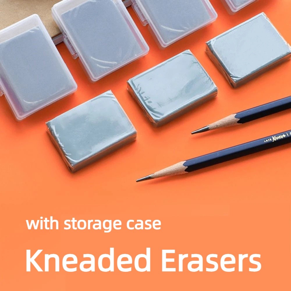 Rubber Eraser Kneaded - 4 шт., мягкие ластики для коррекции