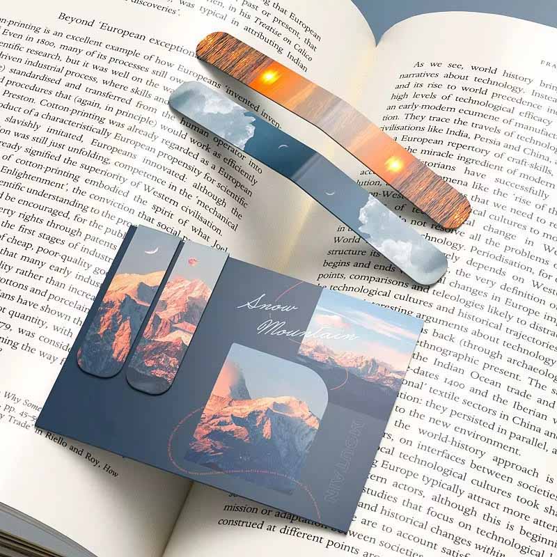 Bookmark Magnetic Clip - 2 шт. магнитные закладки с ландшафтным