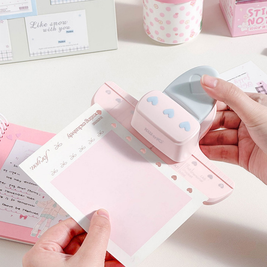 Paper Punch 3 Hole - Дырокол Love Shape с 3 отверстиями,