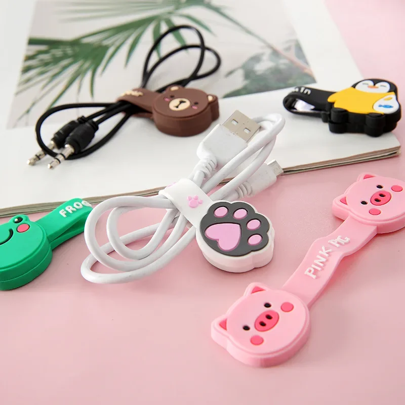 Bookmark Magnetic Clip - Магнитный органайзер для кабеля с животными,