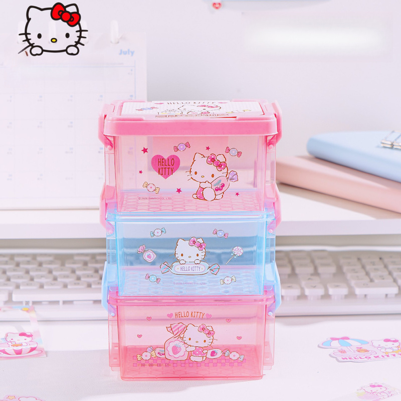 Office Supply Office Stationery Items - Настольный органайзер Hello Kitty: милый штабелируемый