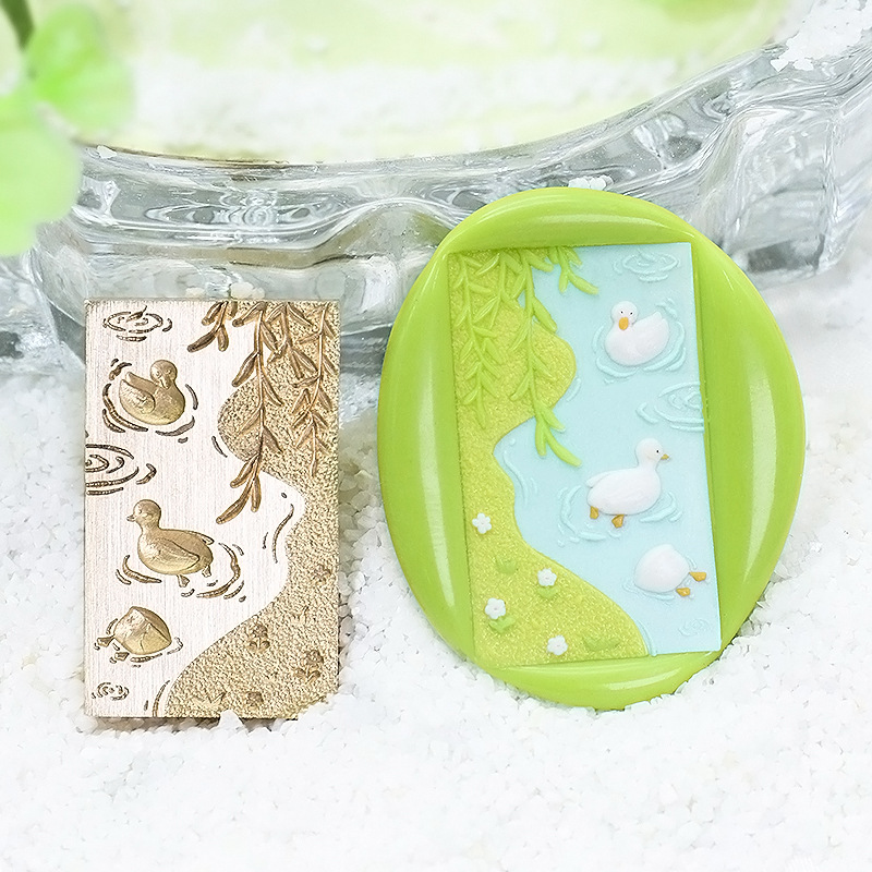 Wax Seal Stamp Kit - Восковая печать Little Duck, рельефная головка