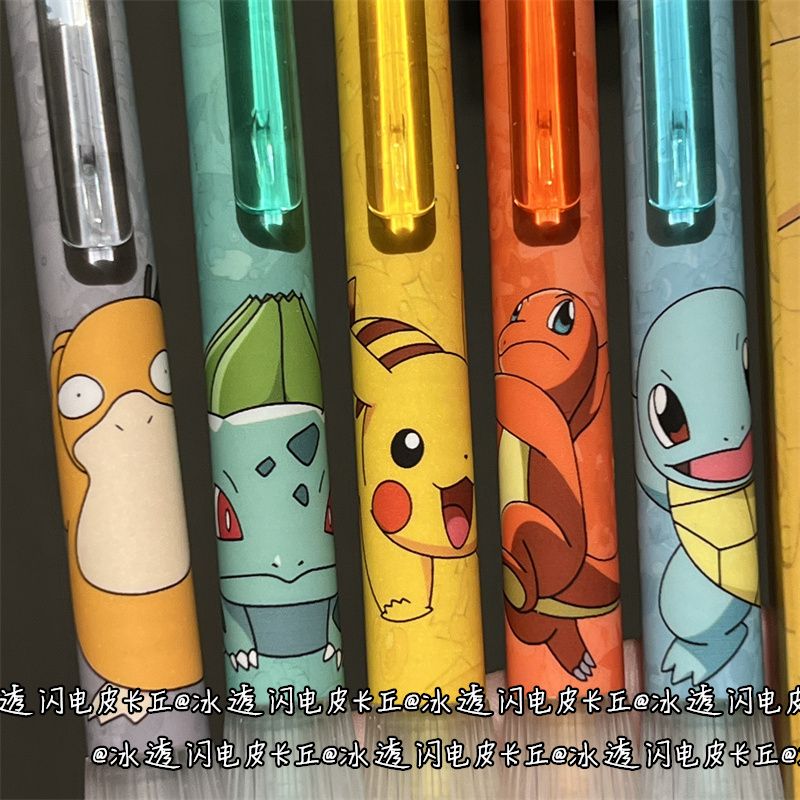 Fountain Pen Ink - Прозрачная силиконовая ручка-стилус Pokemon с выдвижным