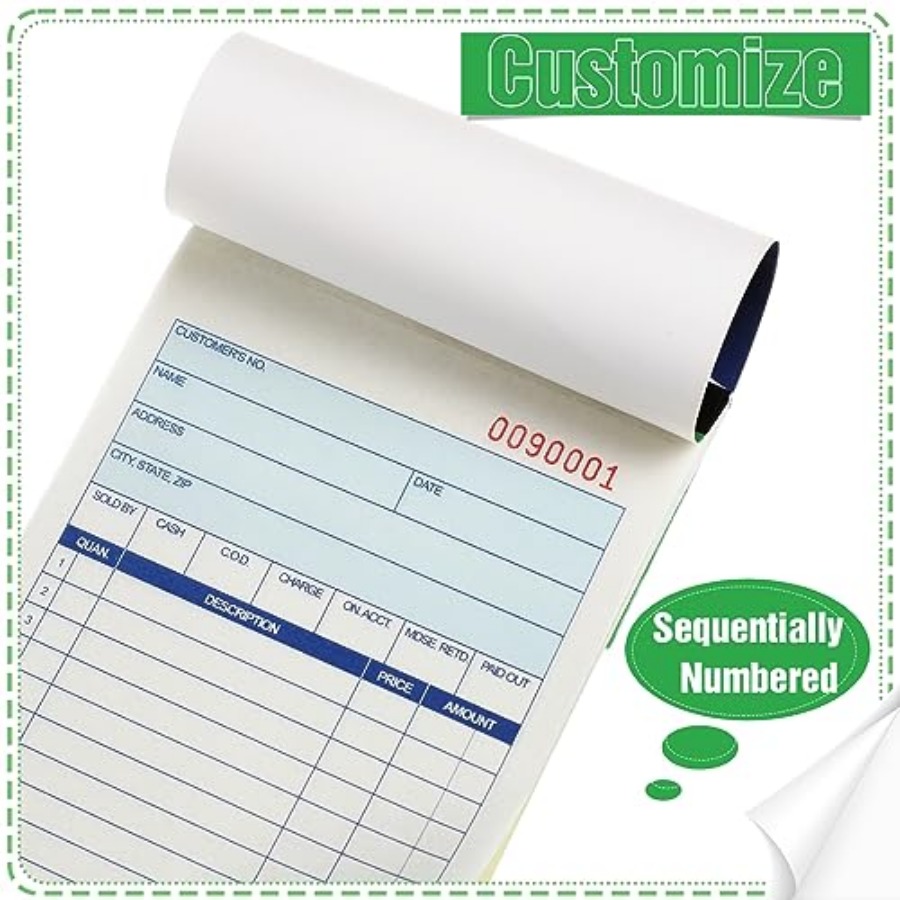 Книги для заказов на 3 блоках, – обзор и цена Carbon Copy Book