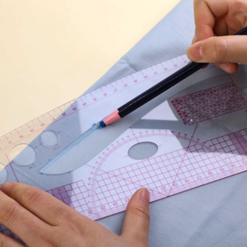 Линейка для резки с французско – обзор и цена Ruler Set Transparent