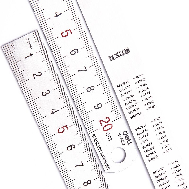 Deli 20 см металлическая пряма – обзор и цена Stationery Office Supply Store