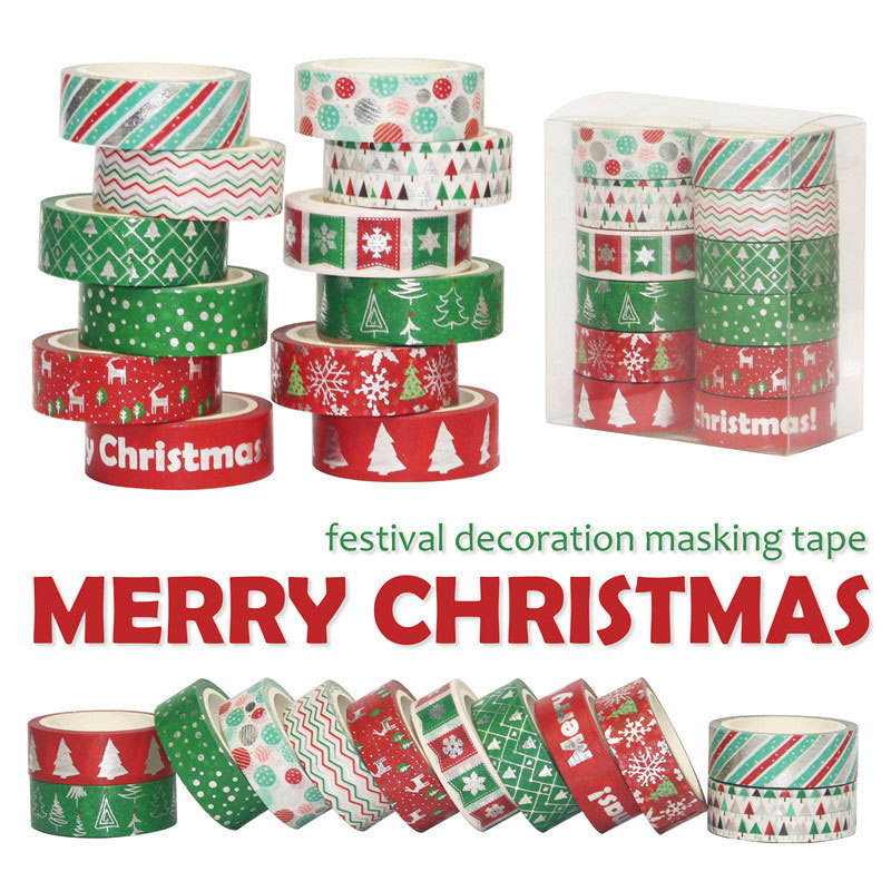 60 метров Рождественский набор – обзор и цена Washi Tape Set