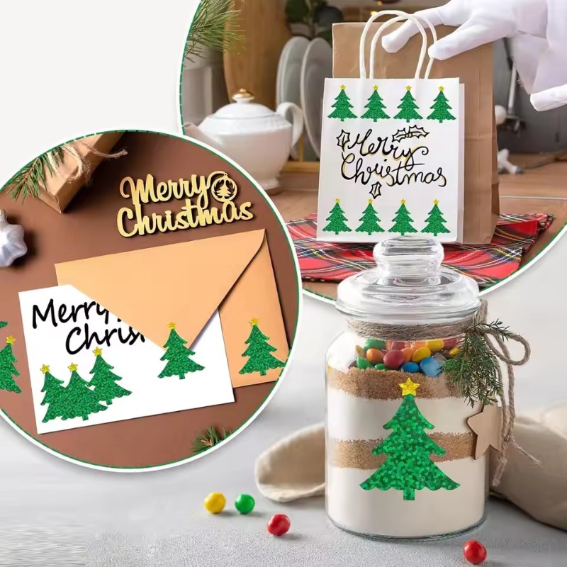 Рождественские блестящие накле – обзор и цена Ideal Stationery & Office Supply