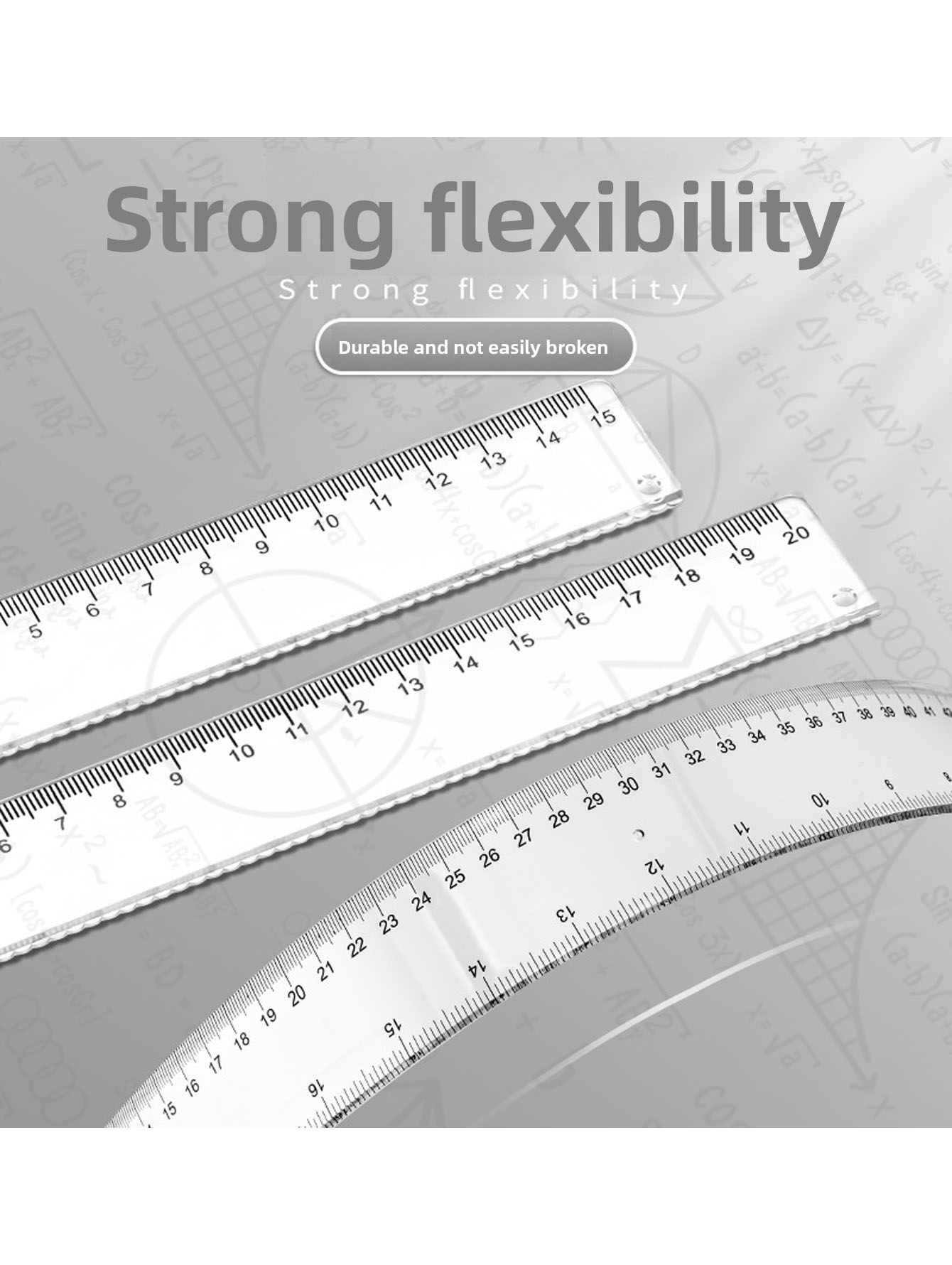 Прозрачная пластиковая линейка – обзор и цена Ruler Set Transparent
