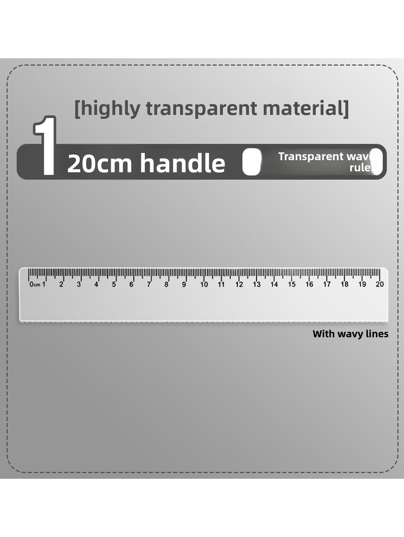 Прозрачная пластиковая линейка – обзор и цена Ruler Set Transparent