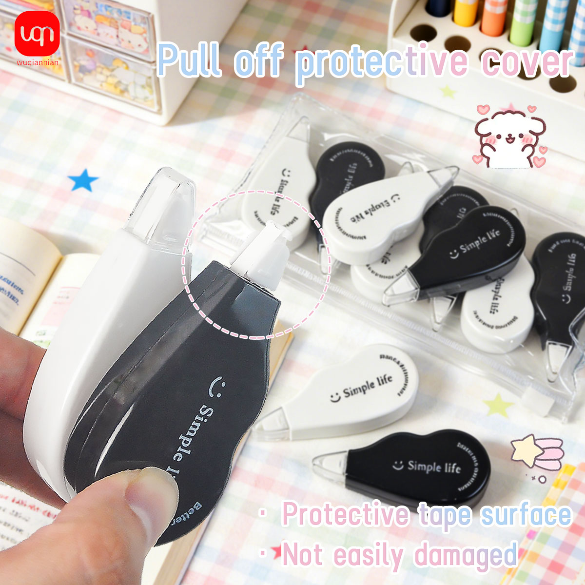 WQN - Черно-белая мини-коррект – обзор и цена Office Supply Office Stationery Items