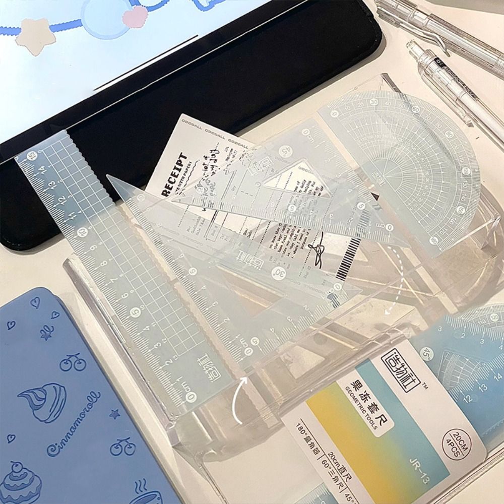 4 шт./компл., многофункциональ – обзор и цена Ruler Set Transparent