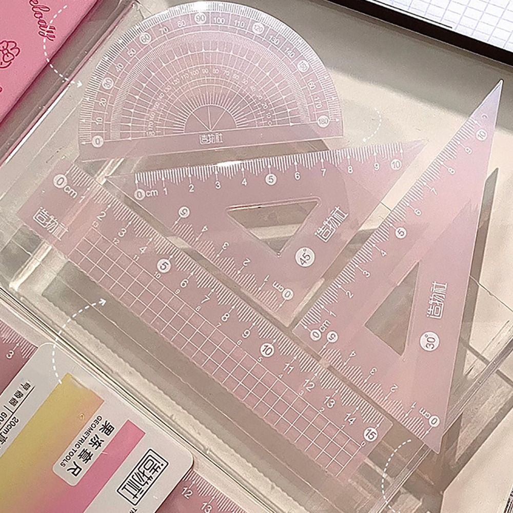 4 шт./компл., многофункциональ – обзор и цена Ruler Set Transparent