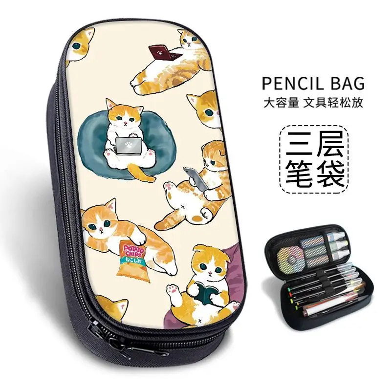 Милый пенал с изображением кот – обзор и цена Pencil Case Large