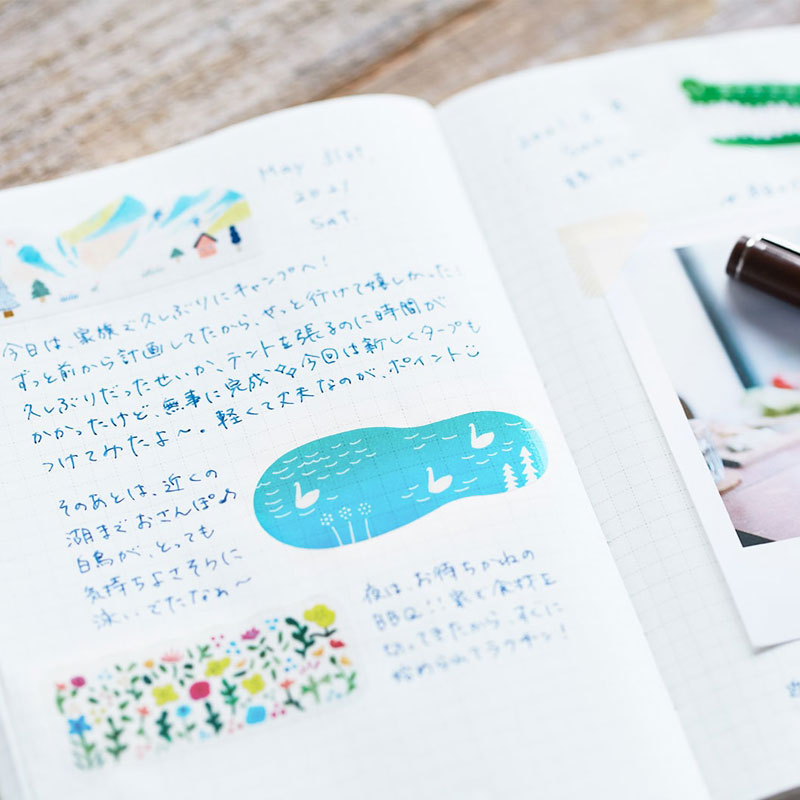 Японская маленькая милая бумаж – обзор и цена Washi Tape Set
