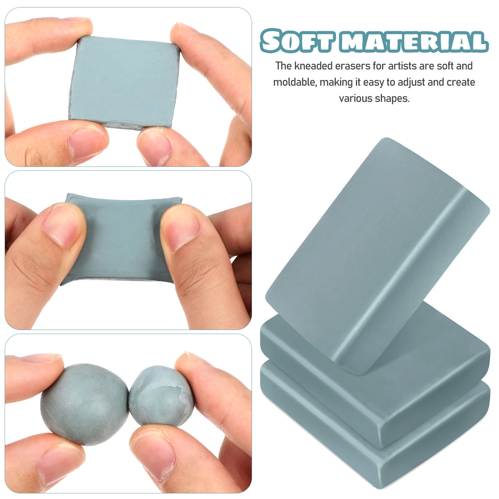 12 шт. ластиков для художников – обзор и цена Rubber Eraser Kneaded