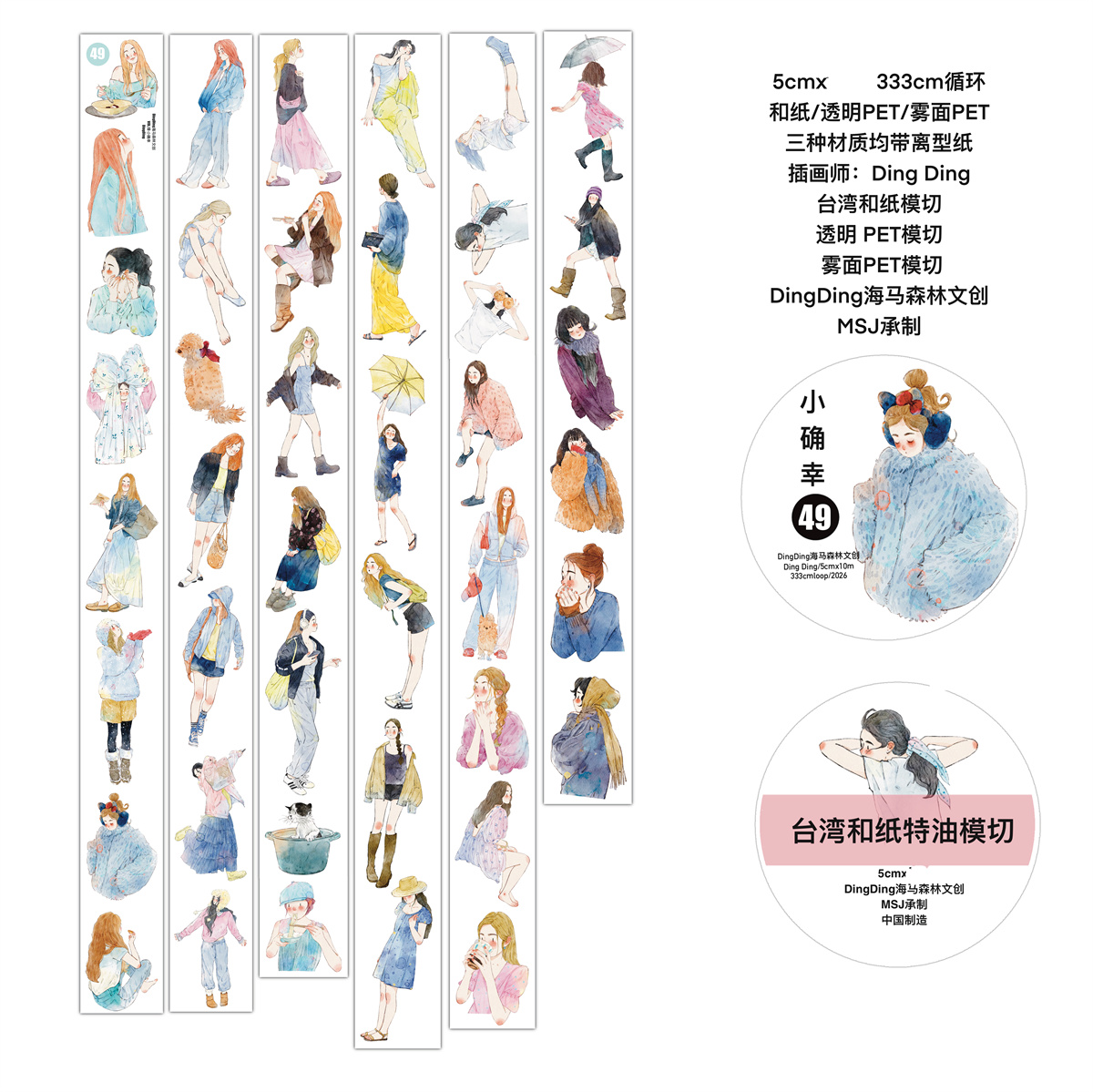 Декоративная лента Washi PET D – обзор и цена Washi Tape Set